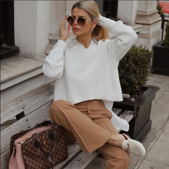 Zara Pleated Wide Leg Pants - Picture 6 of 16